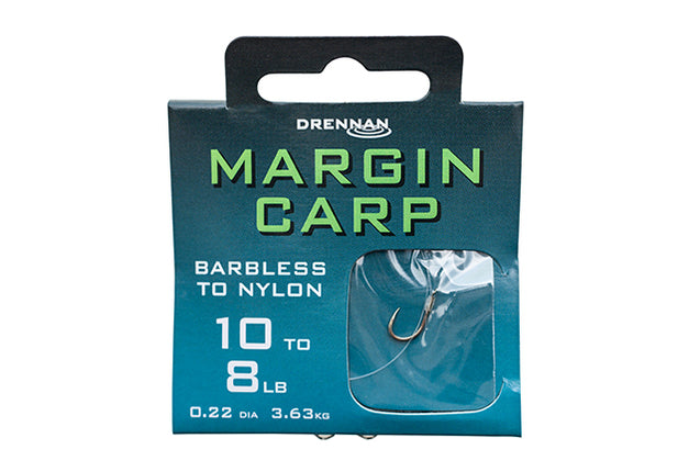 Drennan Margin Carp Barbless Hooks to Nylon