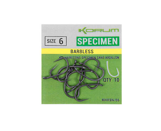 Korum Xpert Specimen Hooks Barbless