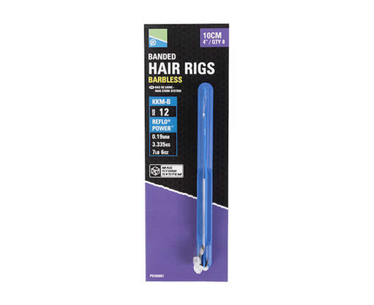 Preston KKM-B Mag Store Hair Rigs 4” Banded