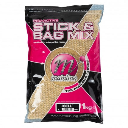 Mainline Pro-Active Bag & Stick Mix 1kg Bag - Cell