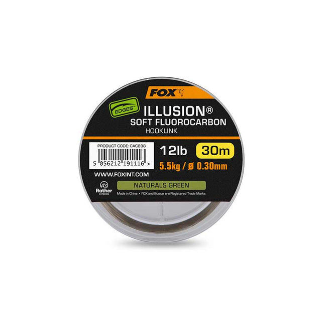 Fox Edges Illusion Soft Hooklink Natural Green