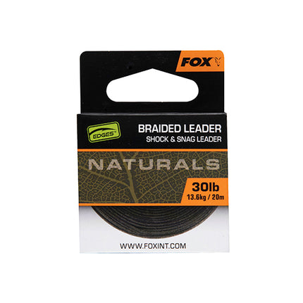 Fox Edges Naturals Braided Leader 30lb