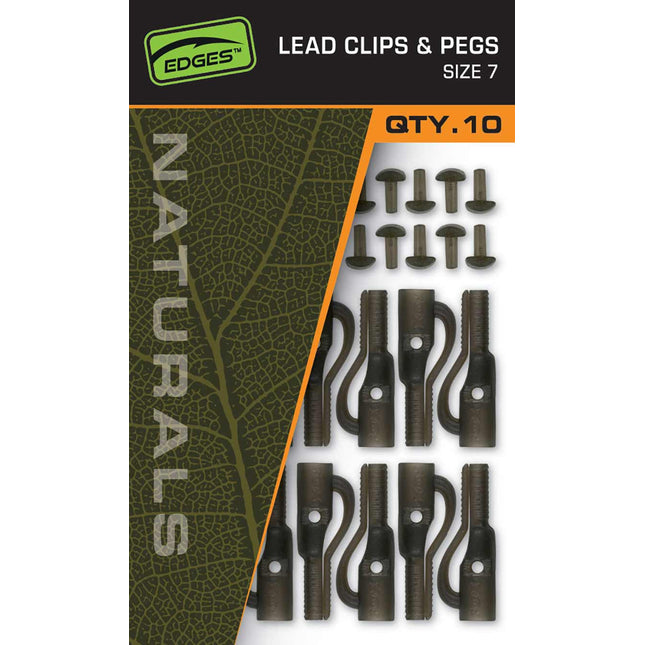 Fox Edges Naturals Size 7 Leadclips & Pegs
