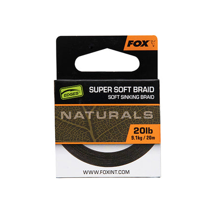 Fox Edges Naturals Soft Braid Hooklength 20lb