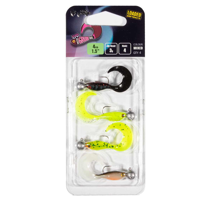 Fox Rage Micro Grub Tail Loaded UV Mixed Colour