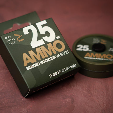 OMC Ammo Camo Braided Hooklink weed 25lb