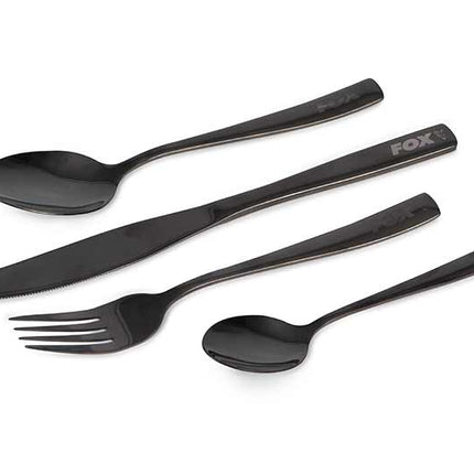 Fox Cookware Black Stainless Cutlery Set