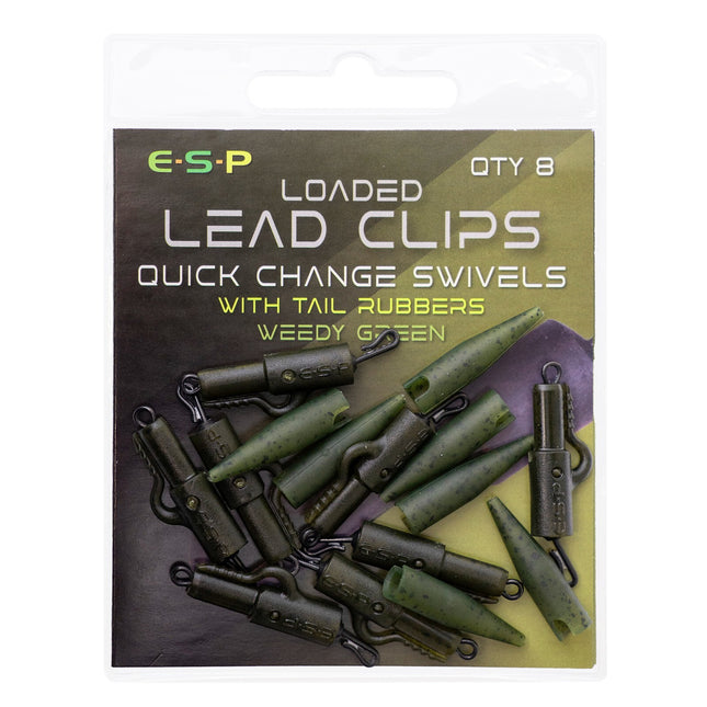 ESP Loaded Lead Clip Quick Change Swivels Green