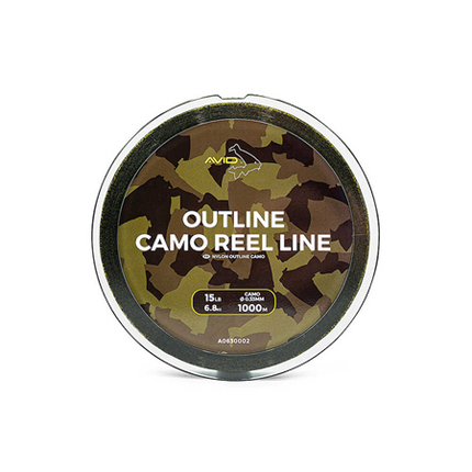 Avid Carp Outline Camo Reel Line 1000m 12lb
