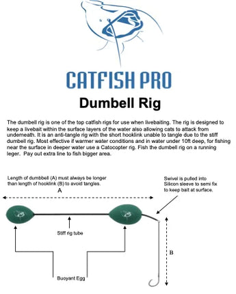 Catfish Pro Dumbell Livebait Rig Large