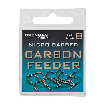 Drennan Carbon Feeder Micro Barbed Hooks