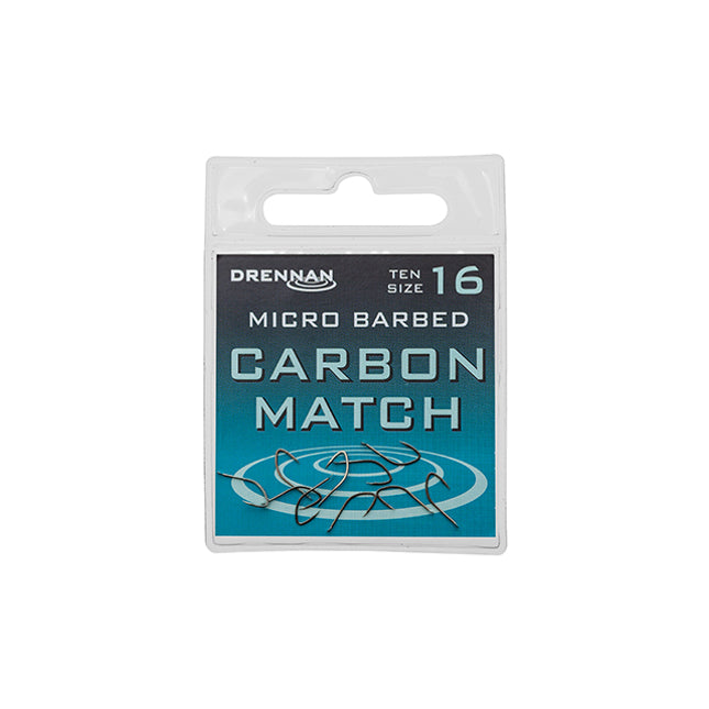 Drennan Carbon Match Micro Barbed Hooks Size 18*