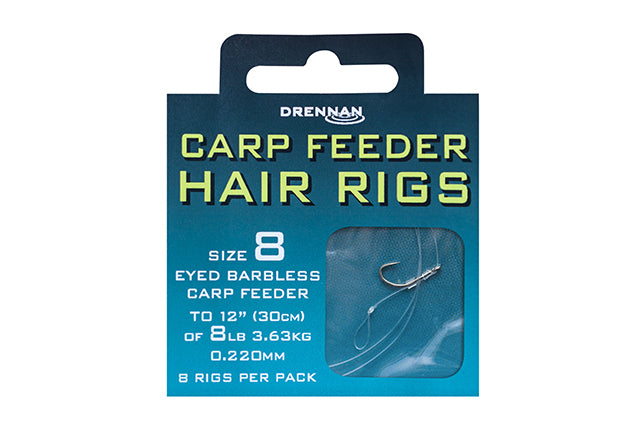 Drennan Carp Feeder Barbless Hair Rigs - Kent Tackle
