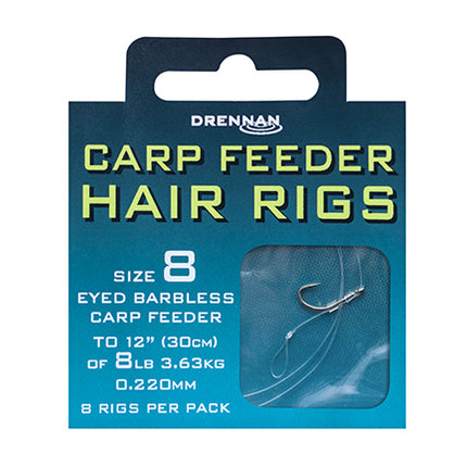 Drennan Carp Feeder Barbless Hair Rigs