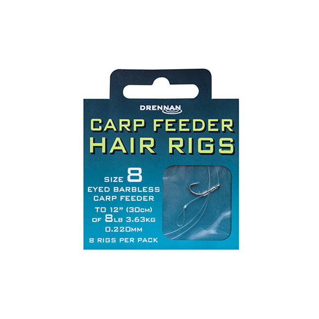 24 X Ready made Hair Rigs Barbless Size 6 8 10 Carp fishing Rigs