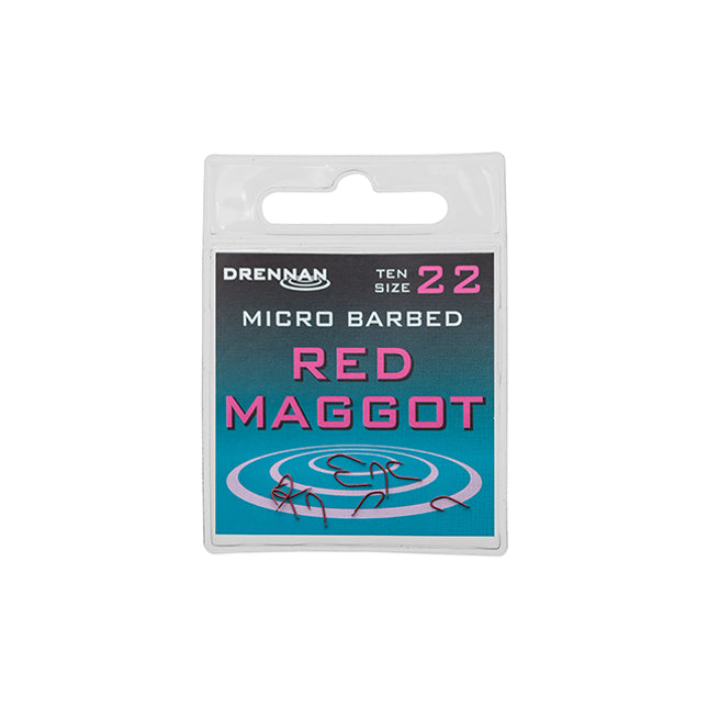 Drennan Red Maggot Micro Barbed Hooks