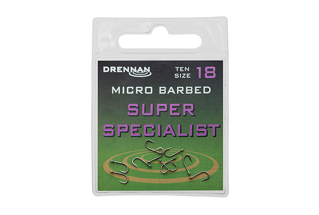 Drennan Carp Match Pole Hooks – 20 Packs Assorted, Barbless & Micro Barbed Spades – Job Lot, Made In UK