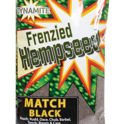 Dynamite Baits Frenzied Hempseed Groundbait match black 1kg