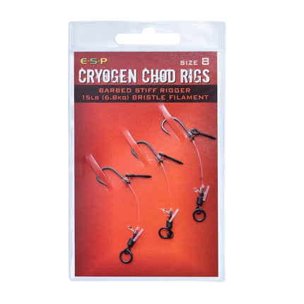 ESP Cryogen Chod Rigs barbed size 8