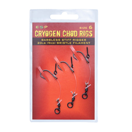 ESP Cryogen Chod Rigs barbless size 6
