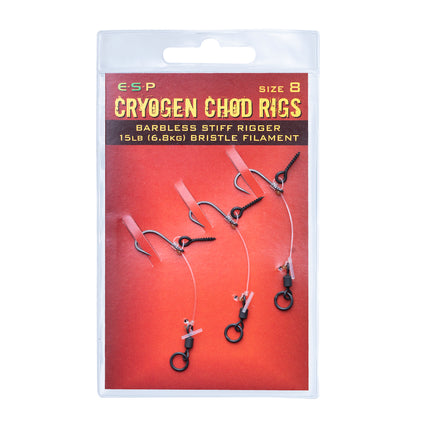 ESP Cryogen Chod Rigs barbless size 8