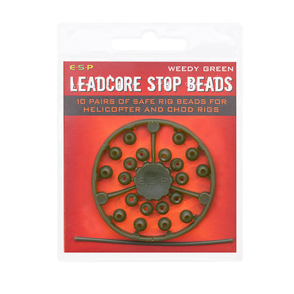 ESP Leadcore Stop Beads weedy green