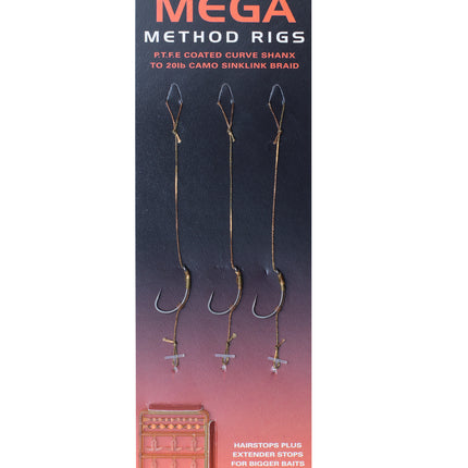 ESP Mega Method Rigs (3 pack) barbed size 6