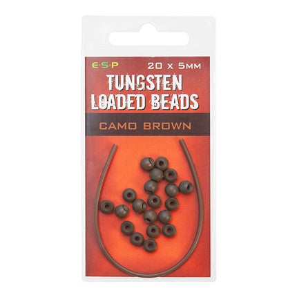ESP Tungsten Loaded Beads Camo Brown