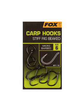 Fox Carp Hooks Stiff Rig Beaked**