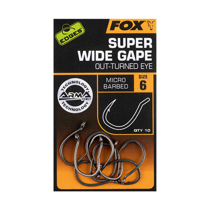 Fox Edges Armapoint Super Wide Gape Micro Barbed outurned eue