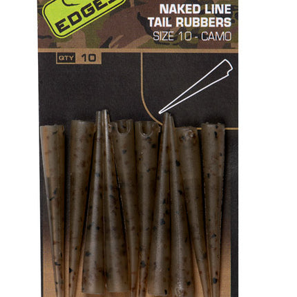 Fox Edges Camo Naked Line Tail Rubber Size 10