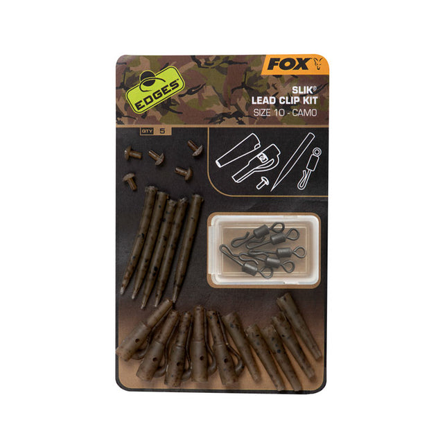Fox Edges Camo Slik Lead Clip Kit Size 10