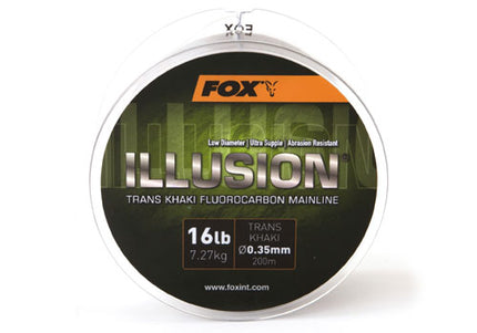 Fox Edges Illusion Fluorocarbon Mainline 200m Khaki