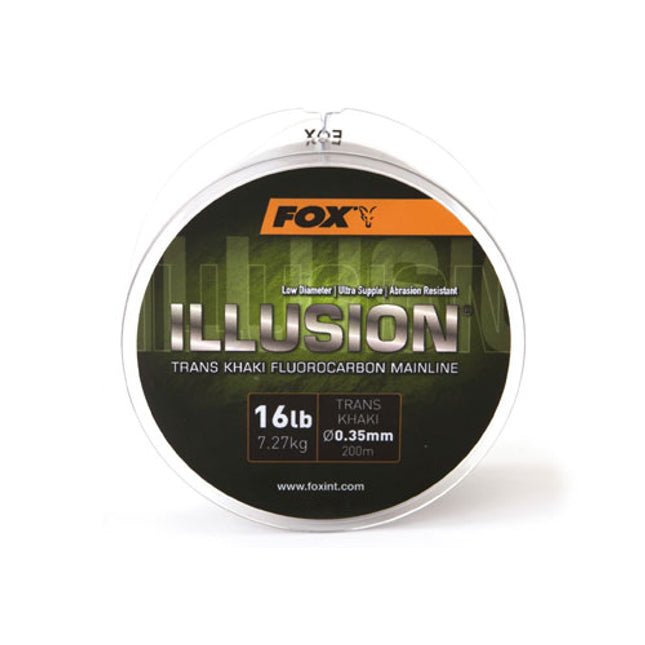 Fox Edges Illusion Fluorocarbon Mainline 200m Khaki