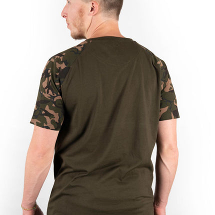 Fox Raglan Khaki/Camo Sleeve T-Shirt