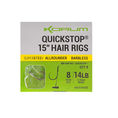 Korum Allrounder Quickstop Hair Rigs 15”