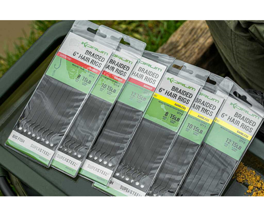 Korum Big Fish Braided Hair Rigs 6"