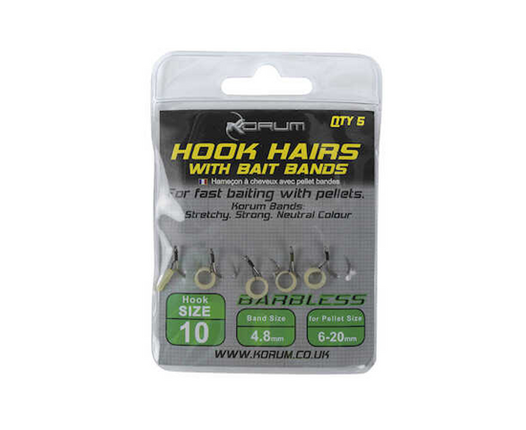 Korum Hook Hairs with Bait Bands