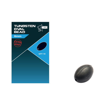 Nash Tungsten Oval Beads 6mm