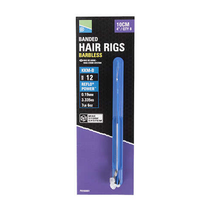 Preston KKM-B Mag Store Hair Rigs 4” Banded