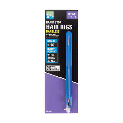 Preston KKM-B Mag Store Hair Rigs 4” Rapid Stop