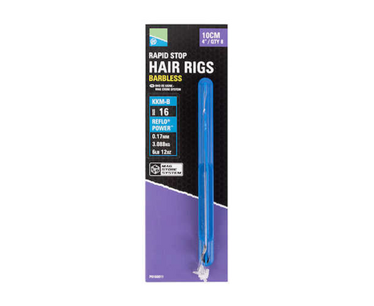 Preston KKM-B Mag Store Hair Rigs 4” Rapid Stop