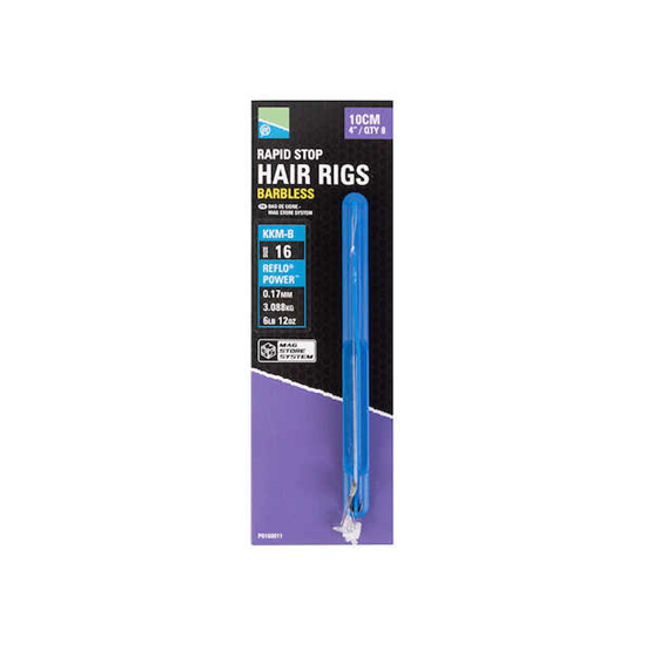 Preston KKM-B Mag Store Hair Rigs 4” Rapid Stop