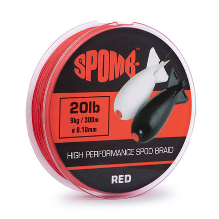 Spomb Braid Red 300m 20lb (0.18mm) - DBL001