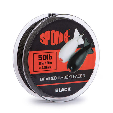 Spomb Braided Leader Black 50lb - DBL002