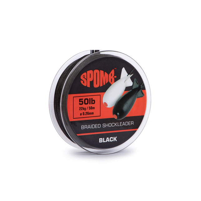Spomb Braided Leader Black 50lb - DBL002