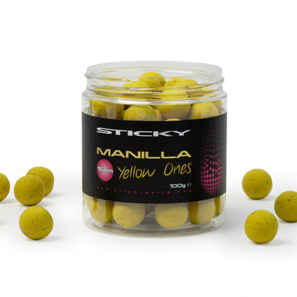 Sticky Baits Manilla Pop-Ups Yellow 16mm